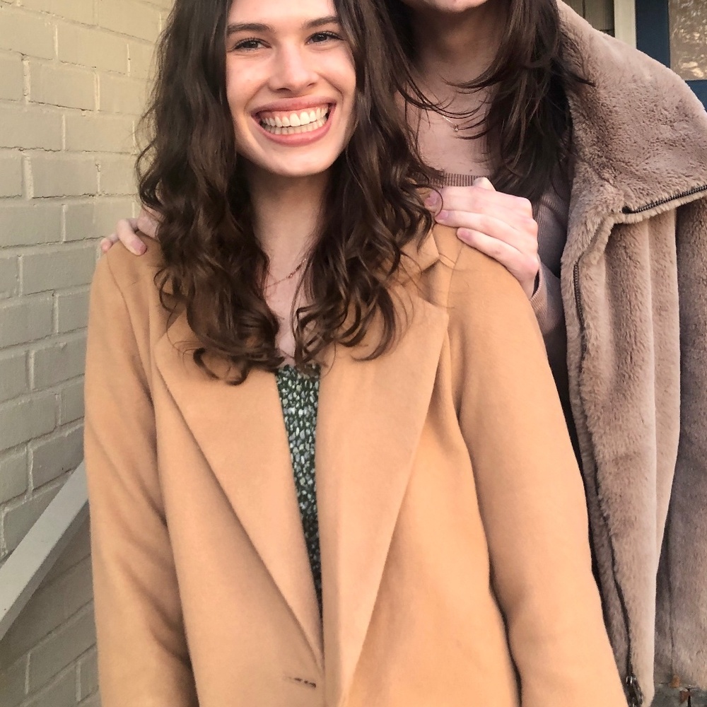 Lulus Style Squad Tan Long Coat - M